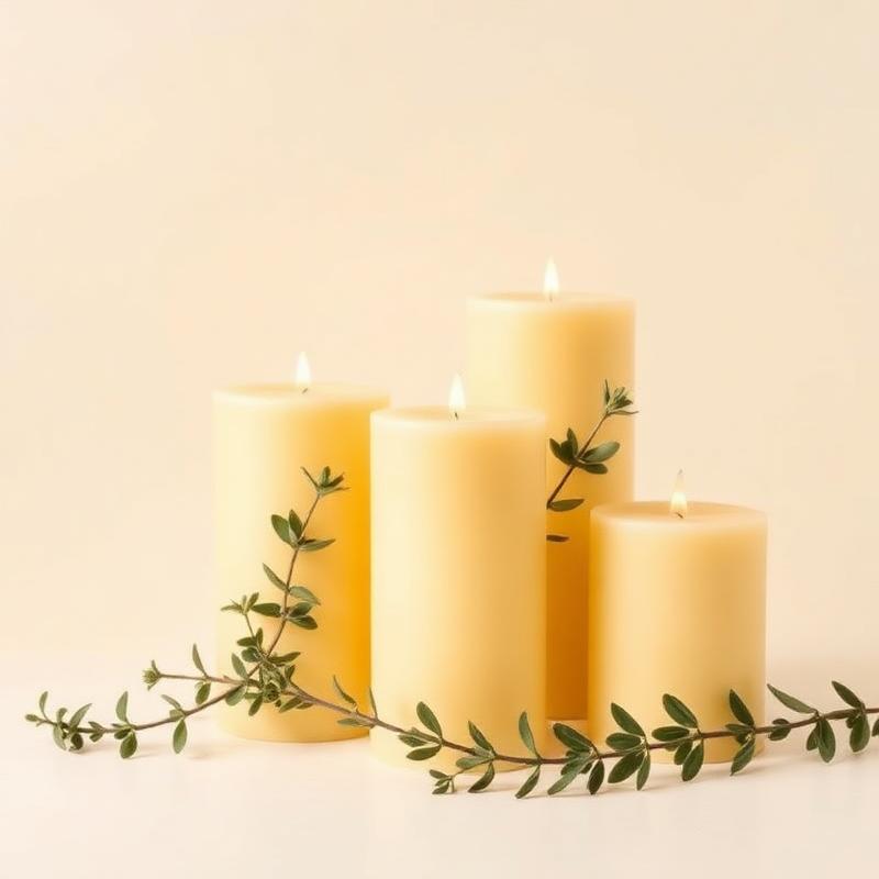 Beeswax Pillars